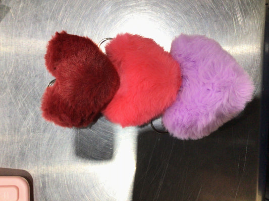 Llavero de corazón multicolor