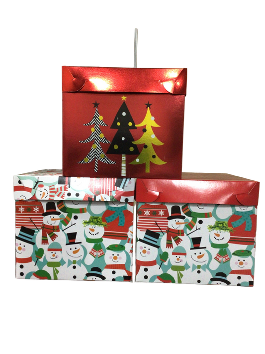 Caja de Regalo mediana 28x25 Navideña