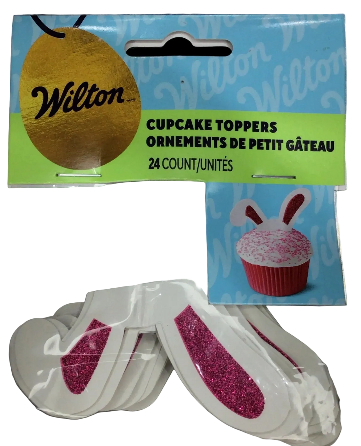 Cupcake toppers de conejo c/24 pzs