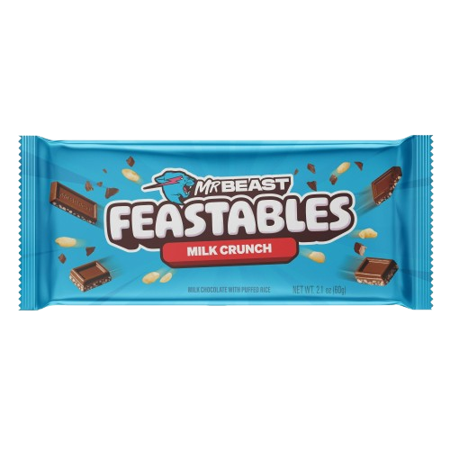 Feastables MrBeast Milk Crunch Chocolate 60gr