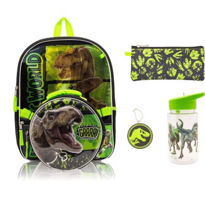 Mochila Jurassic World 5 piezas