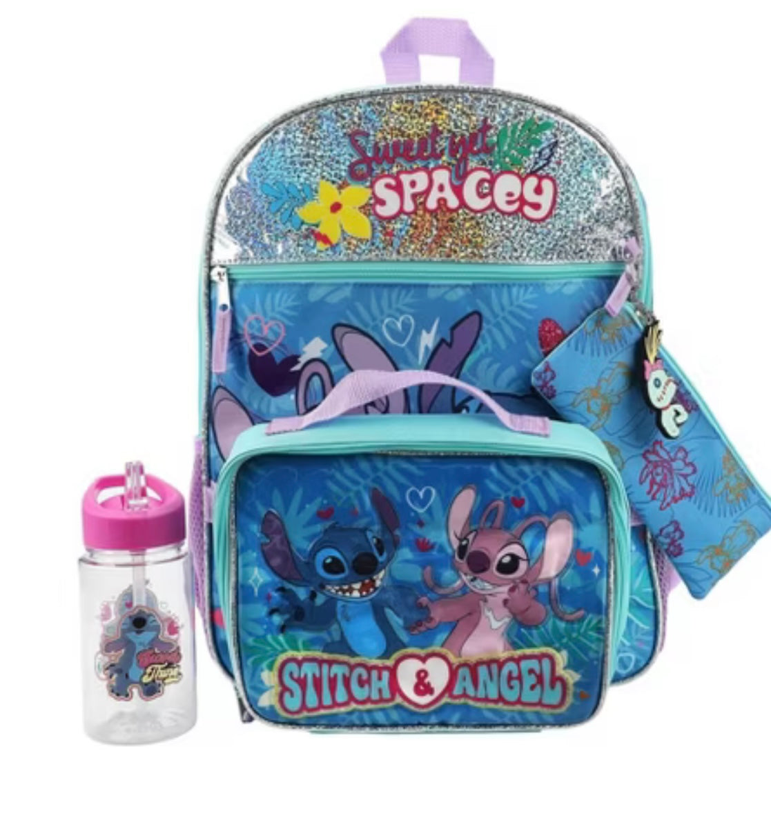 Mochila Lilo & Stich 5 piezas