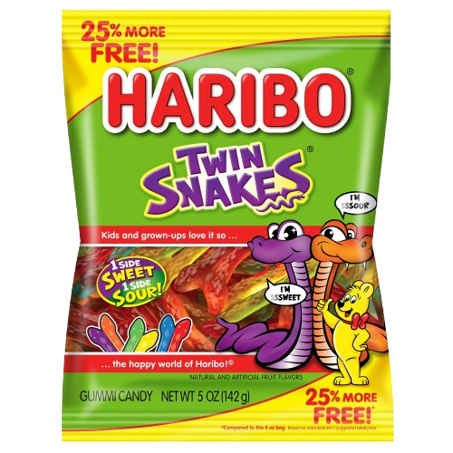 Haribo Twin Snakes 142gr