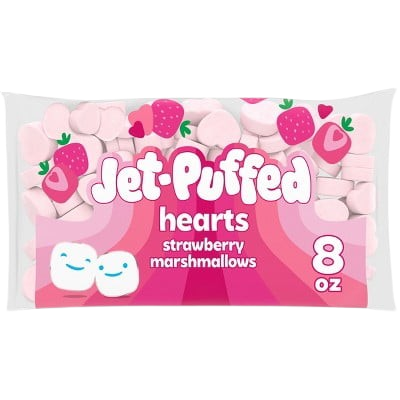 Jet-Puffed Strawberry Marshmallow Hearts 226gr