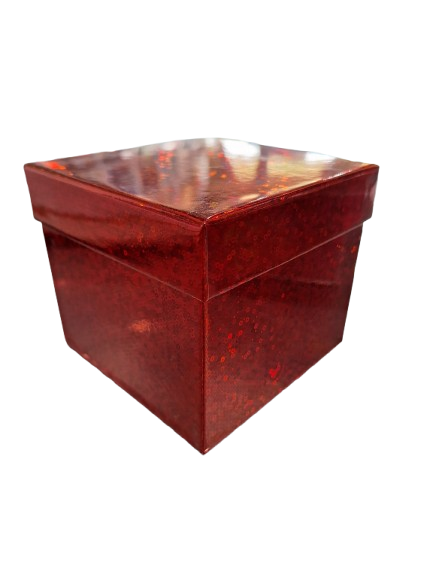 Caja de Regalo Holográfica Chica Roja