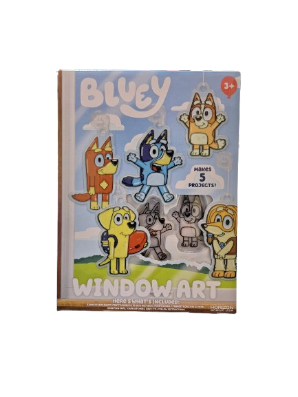 Bluey Window Art
