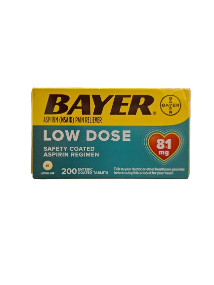 Aspirina Bayer 81mg 200pzs