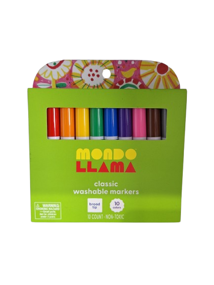 Mondo Llama Marcadores Lavables 10pzs