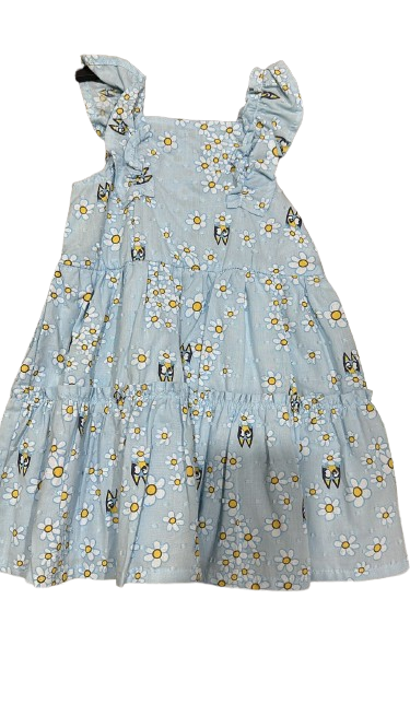 Vestido Margaritas Bluey Talla 3