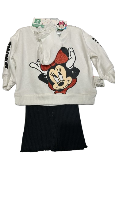 Conjunto Pants y Sudadera Minnie Talla 3-6M